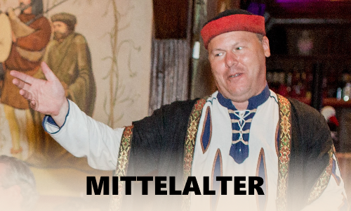 Andreas Krall als Severinius im Mittelalter